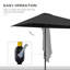 Parasol de plage rectangulaire 90,6 "x 51,2" Sonstrom