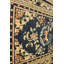Tapis antique chinois à motif floral Ningxia