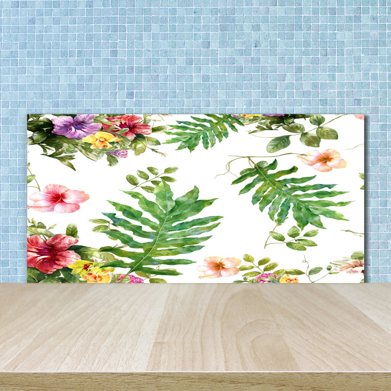 50cm W x 100cm L Glass Peel and Stick Panel