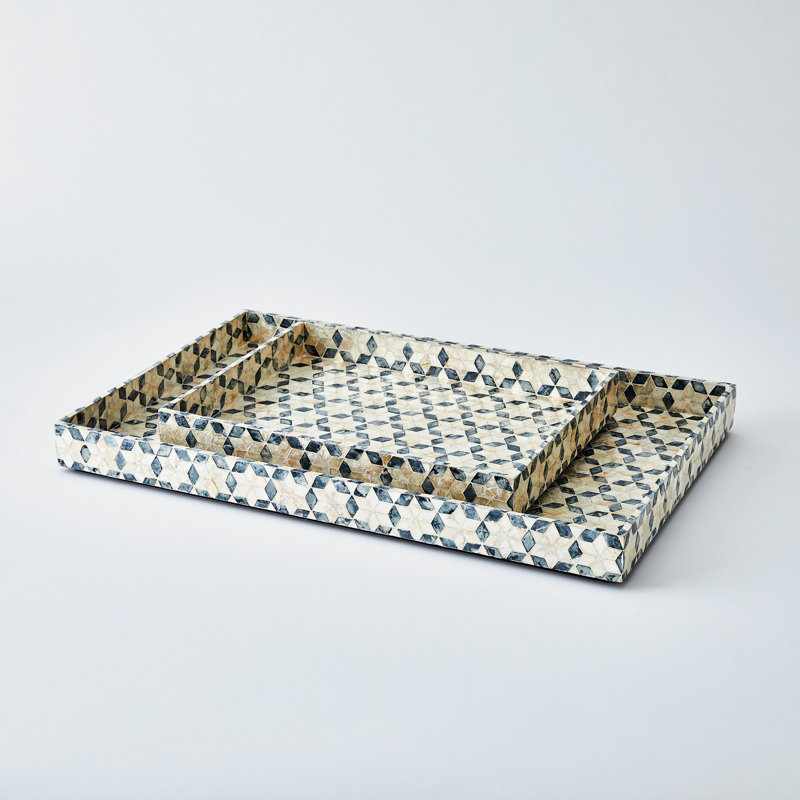 Decorative Tray, 28"Wx18"Dx2.5"H