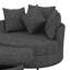 Fauteuil demi-tonneau pivotant à 360 ° avec repose-pieds de rangement et 4 coussins, fauteuil de loisirs pivotant rond surdimensionné moderne-1429742912