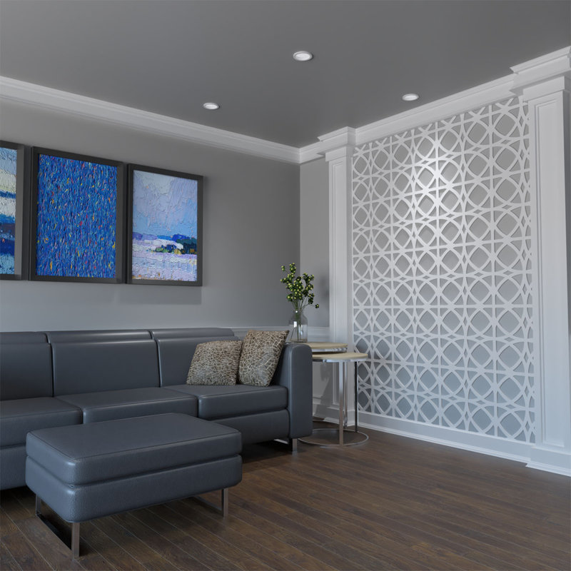 Panneaux muraux décoratifs en PVC de qualité architecturale Fleetwood, H 15,375 po x l 15,375 o x P 0,375 po