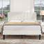 Double Size Upholstered Beds, Modern Platform Bed Frame With Adjustable Headboard, Wooden Slats Support, No Box Spring Needed, Easy to Assembly-1717500317
