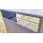 Antigo Outdoor Patio Wicker Bar Counter Table with 2 Steel Shelves and 2 Sets of Rails