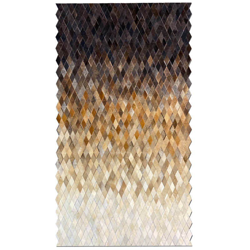 Tapis fait à la main Demeter, Rectangle de 5 pi x 8 pi, Taupe/Grey/Brown