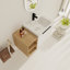 Meuble-lavabo mural simple 35 po avec plateau en céramique Nolana