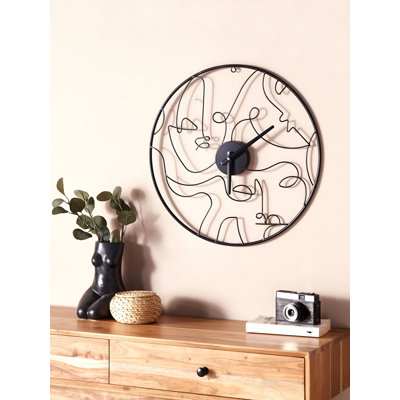 Nuru Iron Wall Clock
