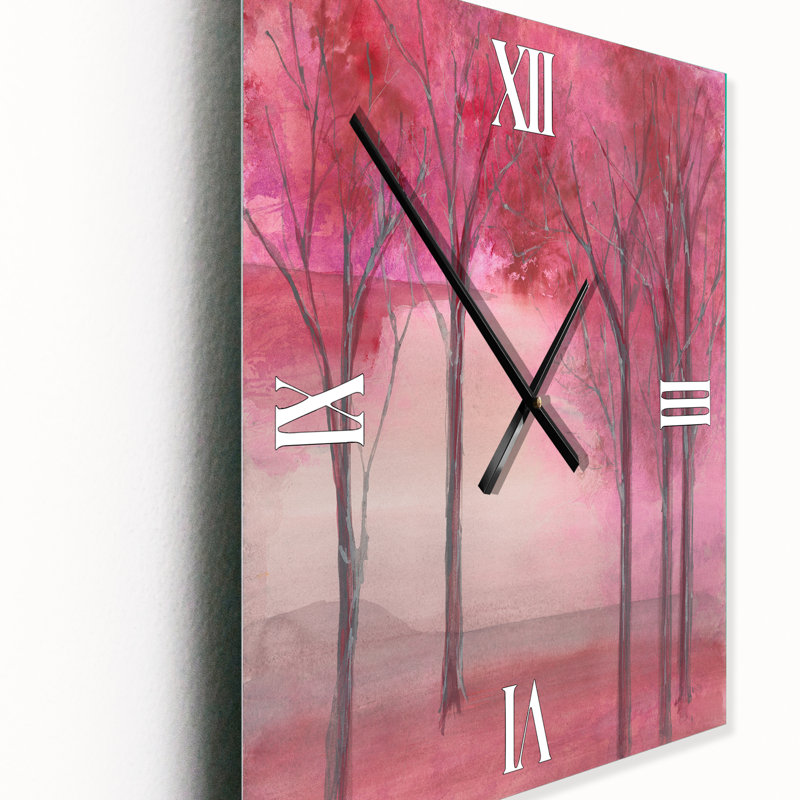 Horloge murale rose, Petit