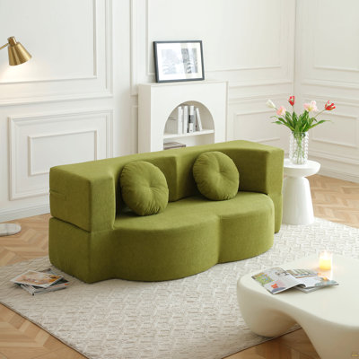 Canapé-lit 2 en 1 pliant avec coussin, canapé-lit simple, causeuse de plancher et futon