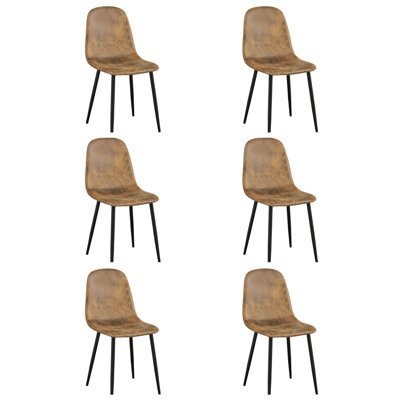 Felisity Solid Back Side Chair in Brwon