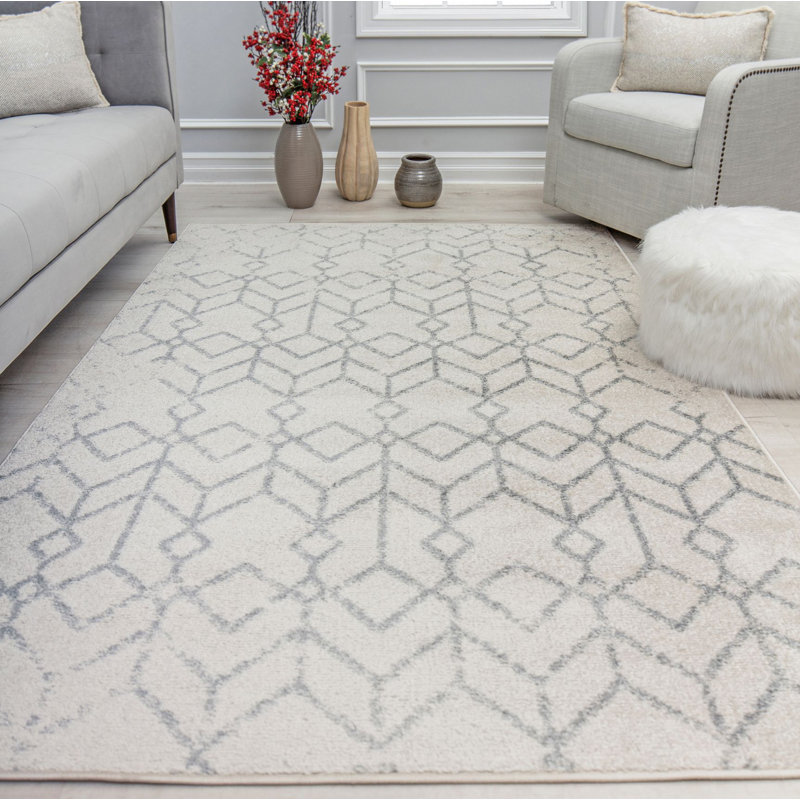 Tapis ivoire Knox Tribal Illuminated, Rectangle 8 pi 3 po x 10 pi