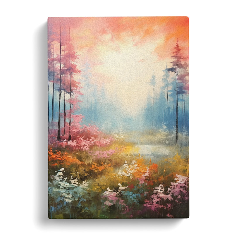 Forest Impressionism - Wrapped Canvas Print, 50cm H x 35cm W x 3cm D