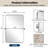 Contemporary Pivot Bathroom Vanity Mirror with Adjustable Tilt | Stainless Steel Frame-1180799725-1175207714