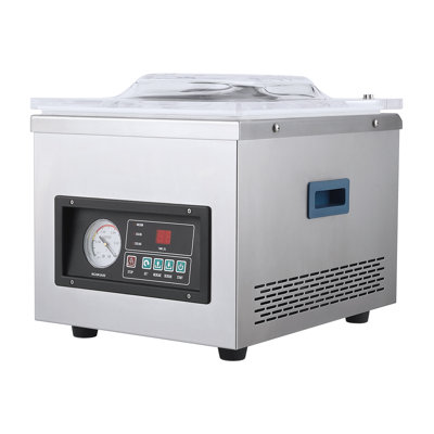 180W Chamber Vacuum Sealer Machine – Automatic Food Packaging System with 10.2” Sealing Bar, 3.5 CFM Suction, Stainless Steel Body