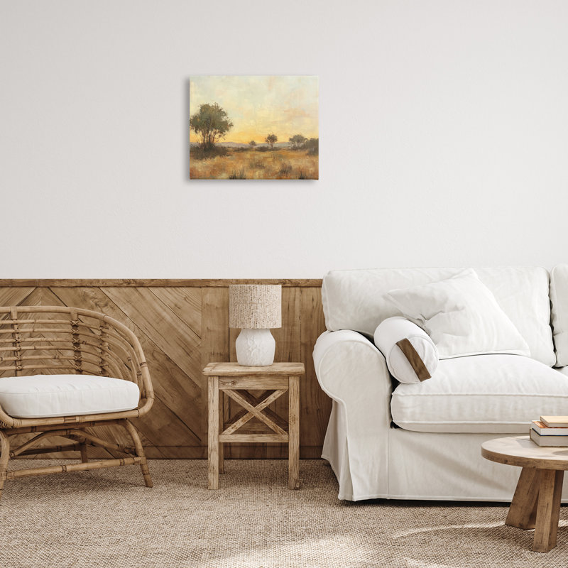 Toile miel couleur horizon, design par Petal Prints Design, H 16 po x l 20 po