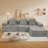 Convertible Modular Sectional Sofa Set Popular Compression Sofa-1185549605