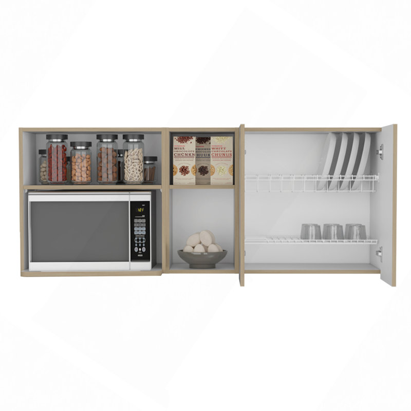 Wall Cabinet, Kitchen, White/Natural