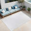 Michoel In- & Outdoor Scandi Modern Boho White Area Rug-564214910