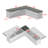 L-Shape Storage Bench With Cushioned Seating, For Dining Room, Kitchen, Entryway