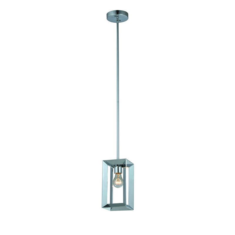 Luminaire suspendu rectangulaire 1 lumières lanterne Remmie
