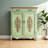 American Vintage Painted Shoe Cabinet 20 Pair Shoe Storage Cabinet-100510874