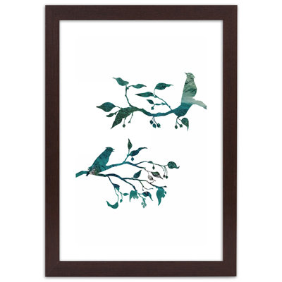 Birds On Branches - Single Picture Frame Print