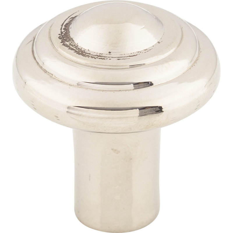 Aspen Round Knob, 1 1/4" Knob Diameter, Polished Nickel