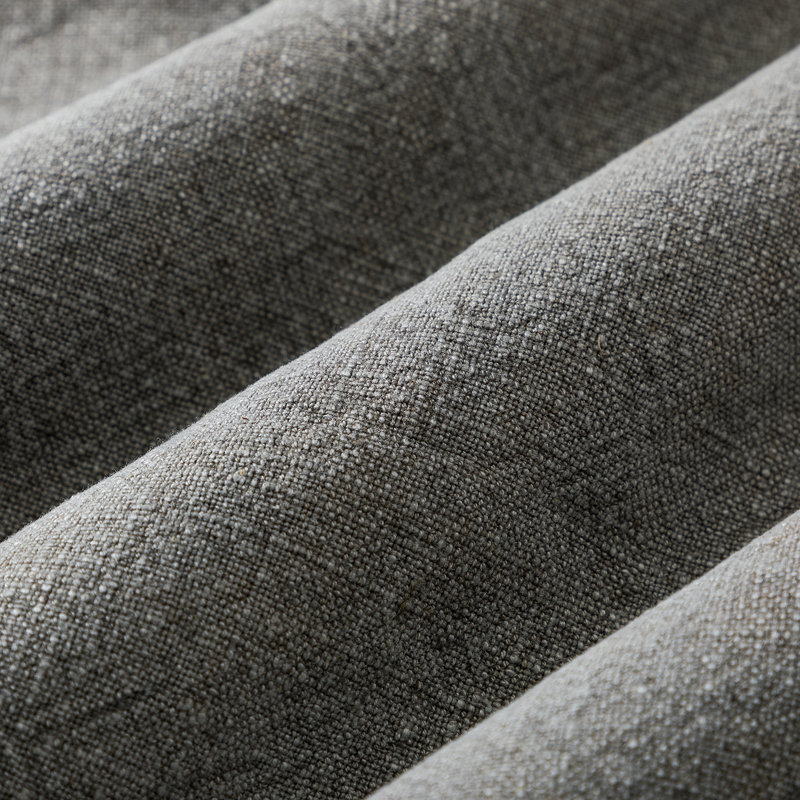 Moroccan Square Linen Pillow Cover, Pewter