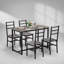 Ensemble de table de salle à manger Mid-Century 5 pièces avec 4 chaises, durable et élégant pour la cuisine et la salle à manger