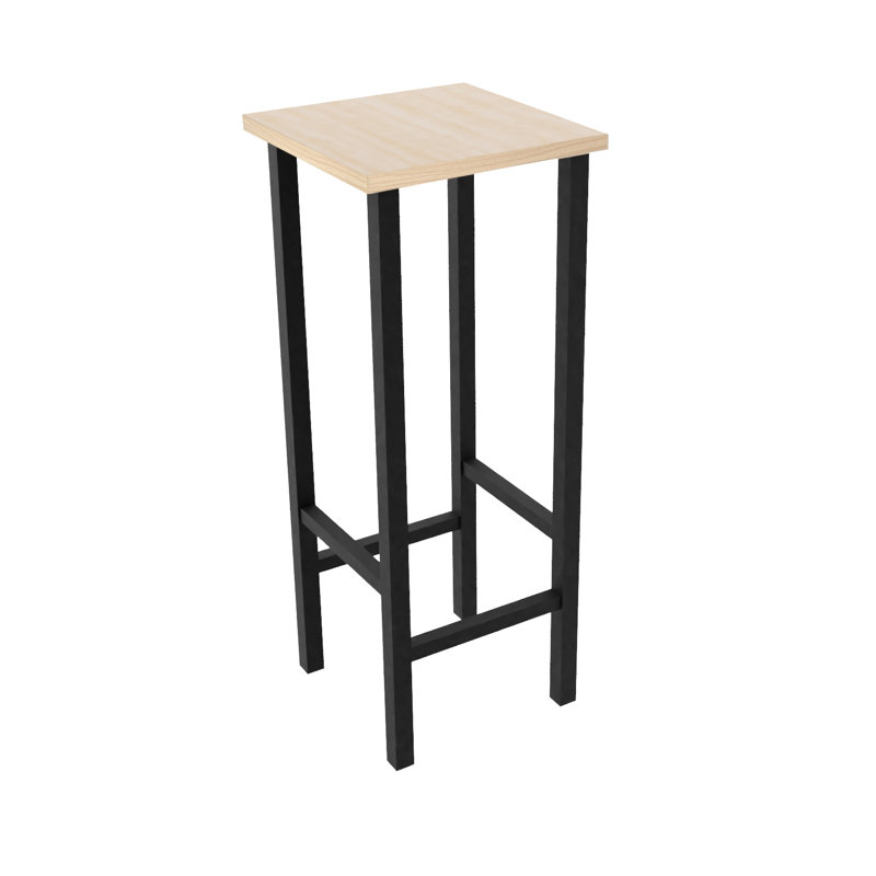 Akria Counter Stool with Metal Frame, Beech