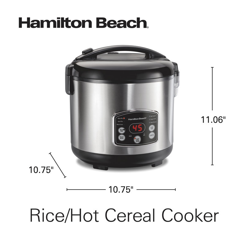  Hamilton Beach® Rice/Hot Cereal Cooker, 14 Cups