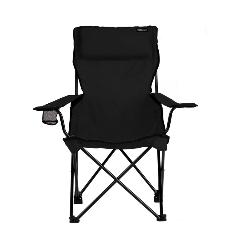 Halie Folding Camping Chair, Black