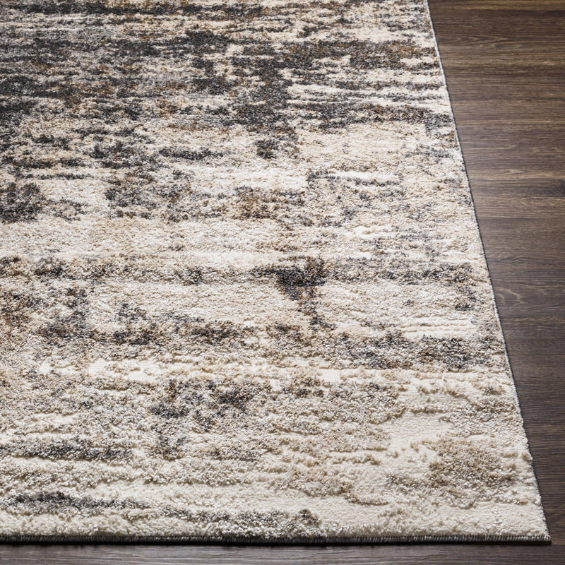 Tapis gris Aderyn, Rectangle 6 pi 7 po x 9 pi