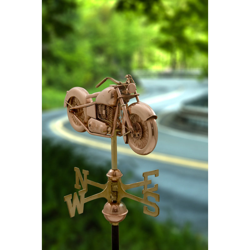 Wilmette 25'' H Metal Transportation Weathervane, Garden Pole