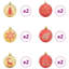 vidaXL Christmas Bauble Plastic-1283166222