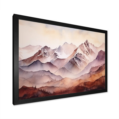 «Canadian Mountains Landscape Winters - Winter Mountains», art mural