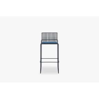 Ariss Upholstered Counter Stool with Metal Frame