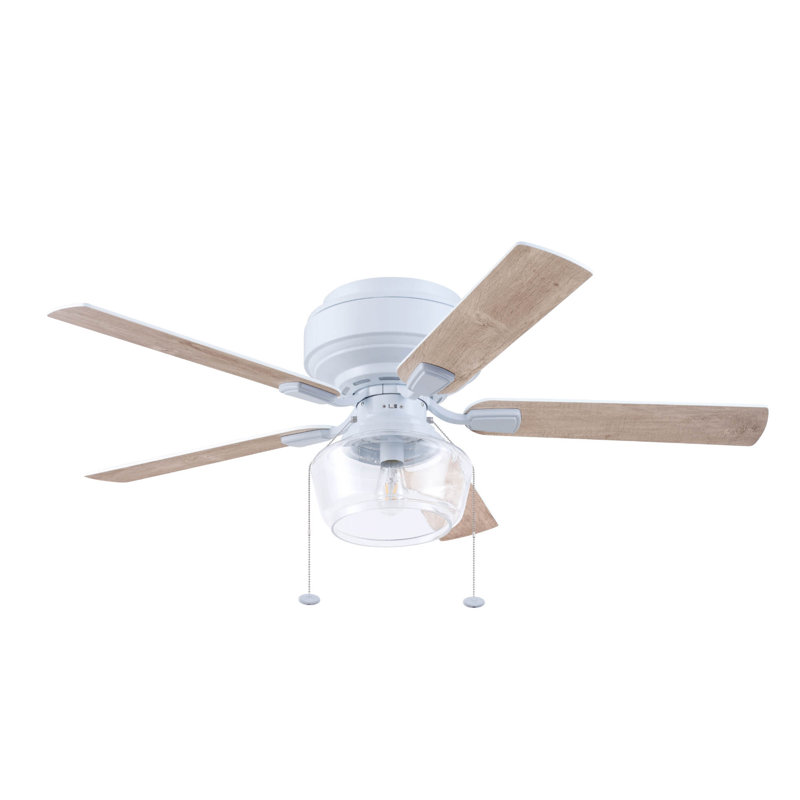MaCenna 52'' Ceiling Fan with Light Kit, Brushed Nickel/Gray