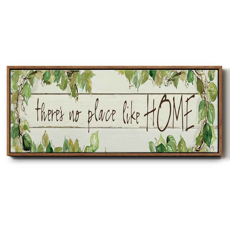 No Place Like Home - Toile encadrée, H 8 po x l 20 po