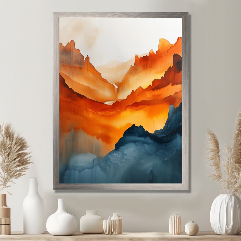 Novaleah - Landscapes Canvas Wall Art, H 40 po x l 30 po, Picture Framed, Argent argent