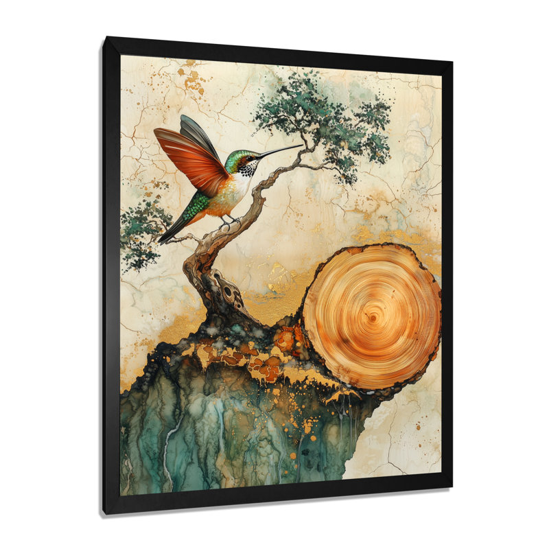Gineva - Animals Wall Art Prints, Single Picture Framed Print, Black, 20" H x 12" W
