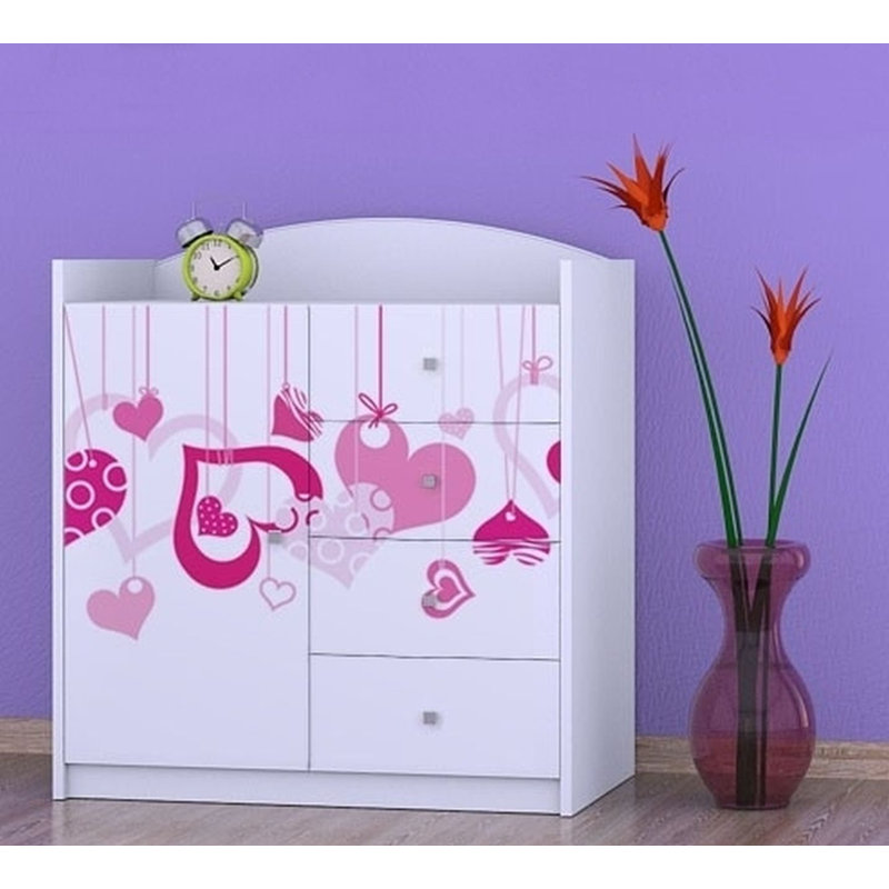 Nisbet Kids 4 - Drawer Combo Dresser, White
