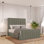 Ballal Upholstered Velvet Lift Up Storage Ottoman Bed