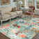Pearcy Machine Washable Floral Area Rug With Non-Slip Backing