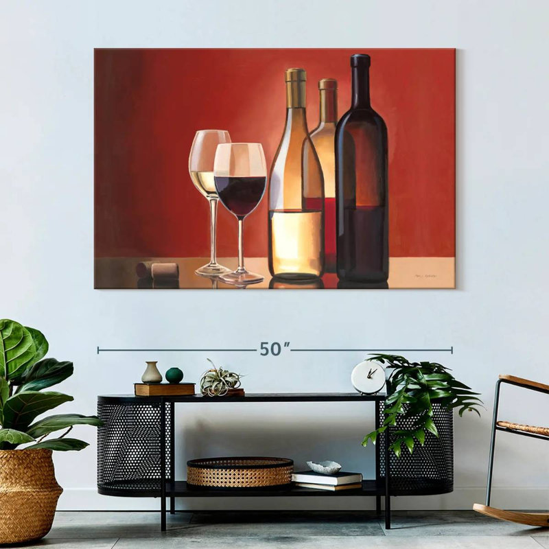 Yarlin Wine Trio, 34" H x 51" W