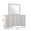 Commode transitionnelle l 61,6 po, blanc rustique