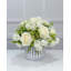 White Silk Rose Peony Centerpiece in Vase