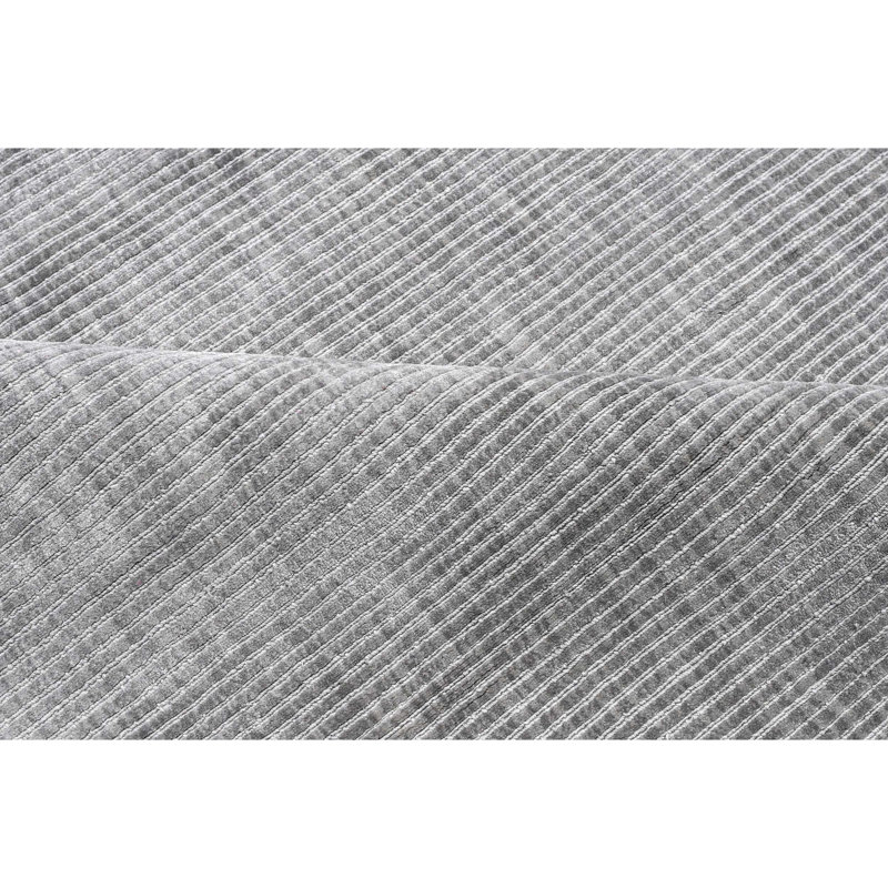 Silk Area Rug in Grey, Rectangle 8' x 10'