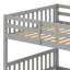 Lit superposé pratique avec rangement de tiroir, garde-corps de sécurité et conversion de lit double flexible-1173594450