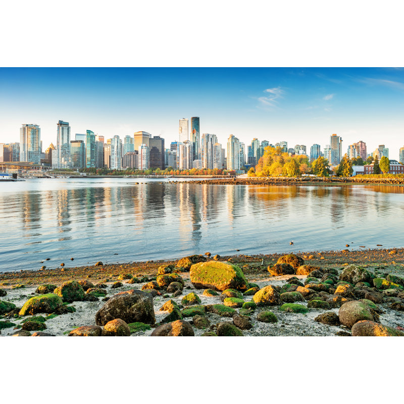 Skyline of Downtown 1 Piece Wrapped Canvas Wall Art, 30cm H x 46cm W x 3.8cm D